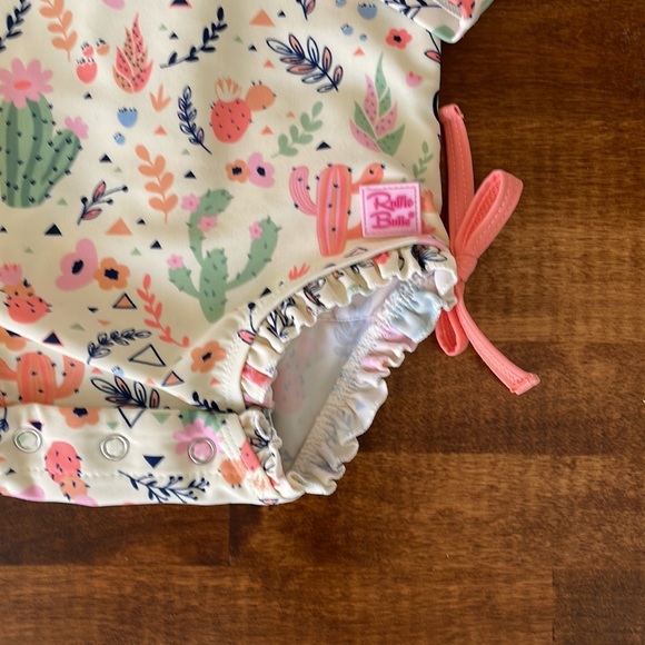 Ruffle butts UPF 50+ long sleeve swim suit - Picture 2 of 6